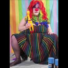 The_Intrigued_WAMers: Kittie the Clown--Rainbow Edition