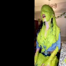 Slimed Models: Larae Reacts to Her First Slime (Then Gets Slimed Again)