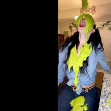 Slimed Models: Larae Reacts to Her First Slime (Then Gets Slimed Again)