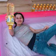 Your Wet Cat: Lost a Bet and Slipped in a Pool Full of Oil