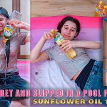 Your Wet Cat: Lost a Bet and Slipped in a Pool Full of Oil