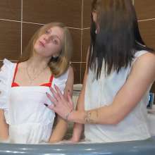 WetPlace: Lovely Nastya And Marina Best Friend Shower And Kissing