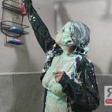 Ready2Wam Studio: Monica Gets Wet After Crazy Fan Outdoor
