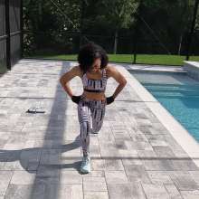 WetlookFashion: Natalie Wet Workout