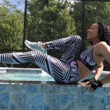 WetlookFashion: Natalie Wet Workout