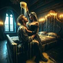 schneider: Arthur and Guinevere having fun in Camelot