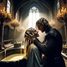 schneider: Arthur and Guinevere having fun in Camelot