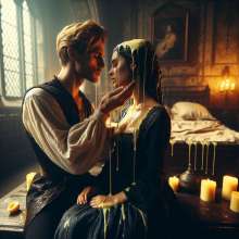 schneider: Arthur and Guinevere having fun in Camelot