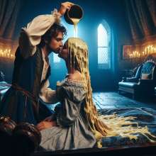 schneider: Arthur and Guinevere having fun in Camelot