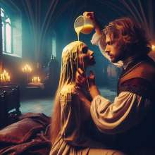 schneider: Arthur and Guinevere having fun in Camelot