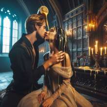 schneider: Arthur and Guinevere having fun in Camelot