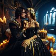 schneider: Arthur and Guinevere having fun in Camelot