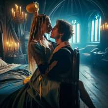 schneider: Arthur and Guinevere having fun in Camelot