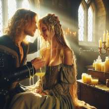 schneider: Arthur and Guinevere having fun in Camelot