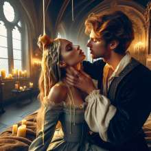schneider: Arthur and Guinevere having fun in Camelot