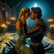schneider: Arthur and Guinevere having fun in Camelot