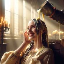 schneider: Arthur and Guinevere having fun in Camelot