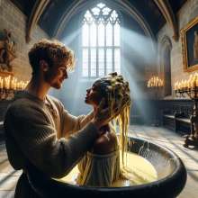 schneider: Arthur and Guinevere having fun in Camelot