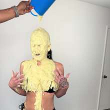 Slimed Models: Playboy Model Crystal Slimed for the First Time