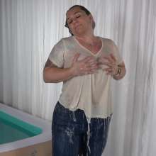 DMarieAllWet: Pool and Shower Fun After Work