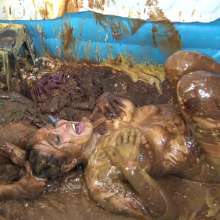 Jayce: Satin Dresses Slipped into Pool of Slop Feat. Nikko and Mel