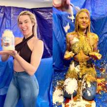 Slimed Models: Scarlett Gets Made into a Chili Cheese Dog