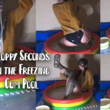 VioletVixen: Sloppy Seconds in Freezing Cum Pool