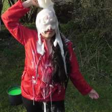 WAMfuns Messy Forfeits: Sophia Delane Gunged In Her Raincoat And Wellies