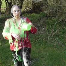 WAMfuns Messy Forfeits: Sophia Delane Gunged In Her Raincoat And Wellies