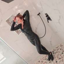 WetlookFashion: Ariel Takes a Shower in a Sporty Outfit