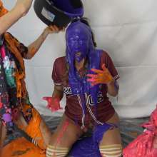Jayce: "Batter Up!" Feat. Brooklyn, Lia and Me in Cake Batter Gunge