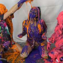 Jayce: "Batter Up!" Feat. Brooklyn, Lia and Me in Cake Batter Gunge