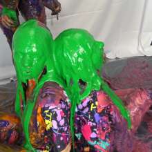 Jayce: "Batter Up!" Feat. Brooklyn, Lia and Me in Cake Batter Gunge