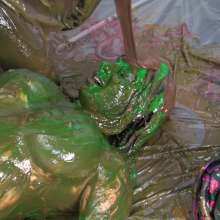 Jayce: "Batter Up!" Feat. Brooklyn, Lia and Me in Cake Batter Gunge