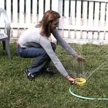 wamtec: Cameron Plays with the Sprinklers