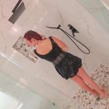 WetlookFashion: Emma Showers in a Cute Skirt Outfit