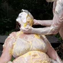 Darkabyss445: Husband and Wife Sexy and Sensual Custard Goo Pies