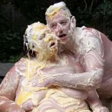 Darkabyss445: Husband and Wife Sexy and Sensual Custard Goo Pies