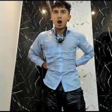 WETColours: Jack Gets Wet with His Shirt and Plays with Toy and Feet