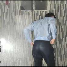 WETColours: Jack in Shower Dressed Elegantly with Shirt and Pants