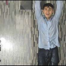WETColours: Jack in Shower Dressed Elegantly with Shirt and Pants
