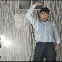 WETColours: Jack in Shower Dressed Elegantly with Shirt and Pants