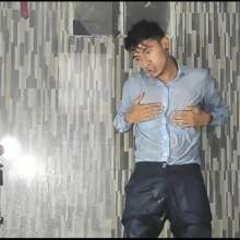 WETColours: Jack in Shower Dressed Elegantly with Shirt and Pants