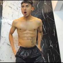 WETColours: Jack Super Wet in Black T-shirt and Shorts