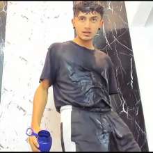 WETColours: Jack Super Wet in Black T-shirt and Shorts