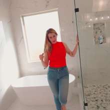 WetlookFashion: Jeans Shower with Ariel