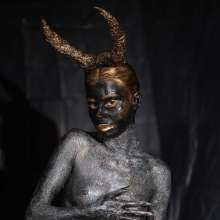 Your Wet Cat: Latex Painted Sexy Black Demon