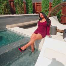 WetlookFashion: Maria Is Sparkly When Wet