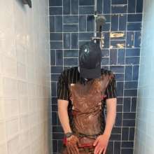 noahwet: Messy Black and Red Outfit