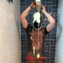 noahwet: Messy Black and Red Outfit